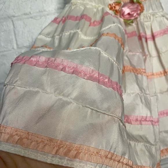 YoungLand Toddler Rosette Detail Party Dress - Picture 4 of 9